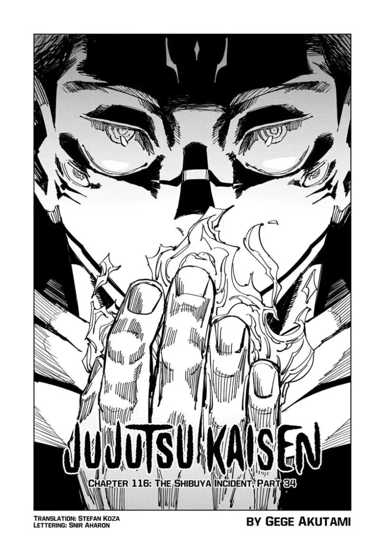 Jujutsu Kaisen Manga Chapter 116