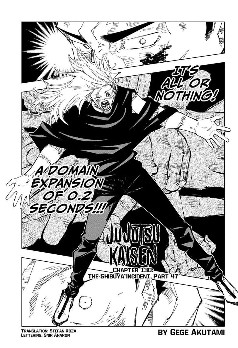 Jujutsu Kaisen Manga Chapter 130