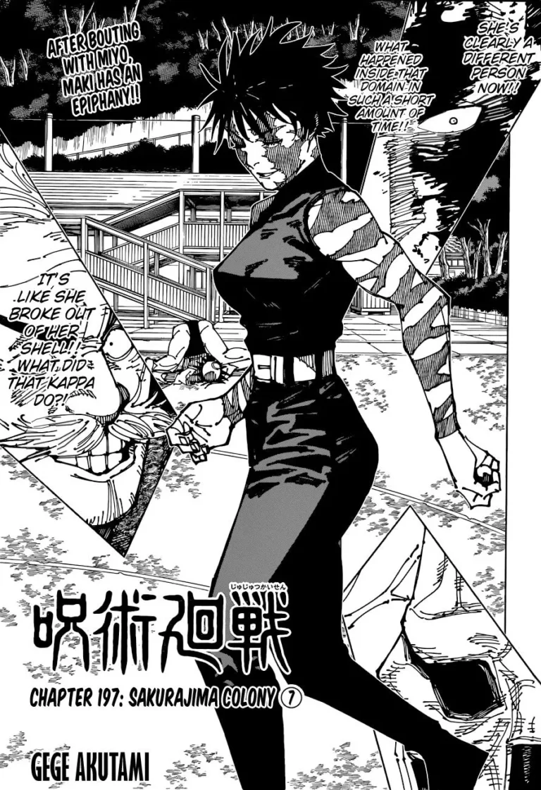 Jujutsu Kaisen Manga Chapter 197