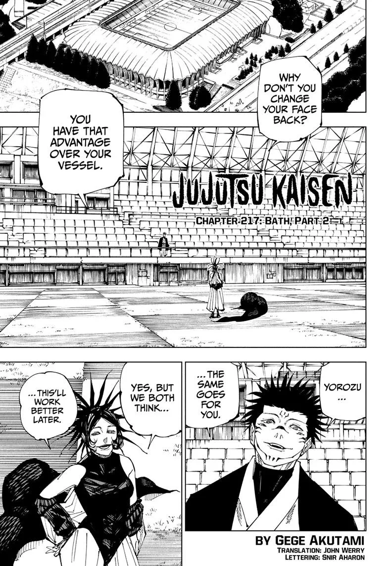 Jujutsu Kaisen Manga Chapter 217
