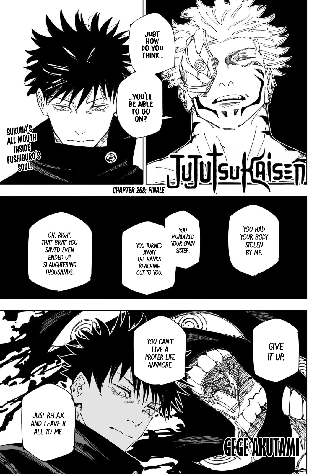 Jujutsu Kaisen Manga Chapter 268